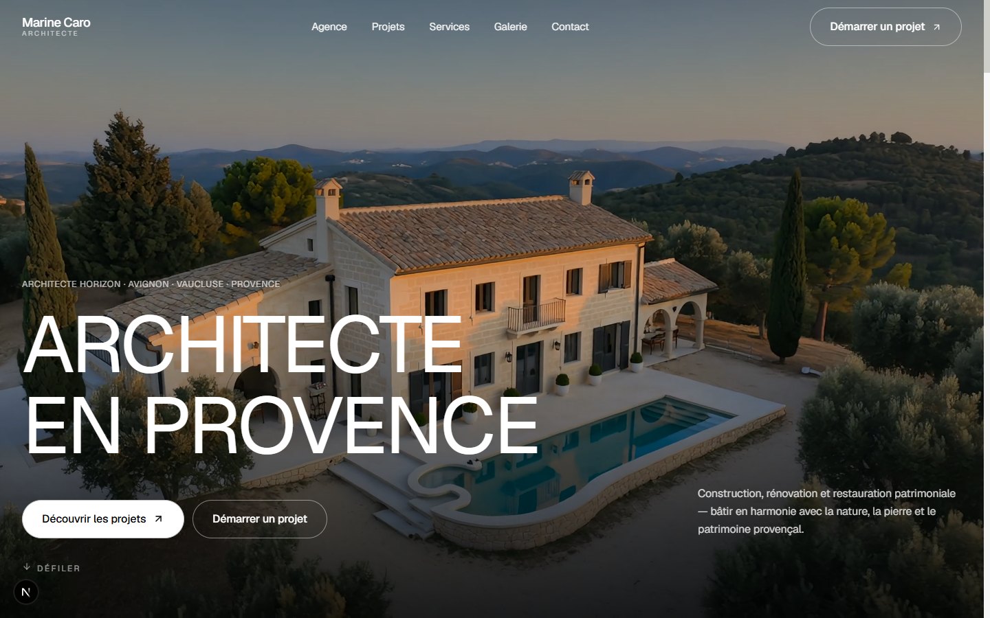 Réalisations · projets en Provence